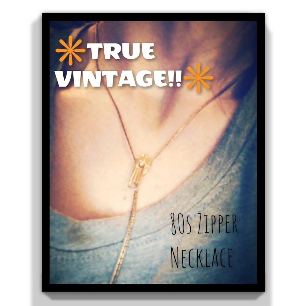 1980s True Authentic "Zipper" Necklace